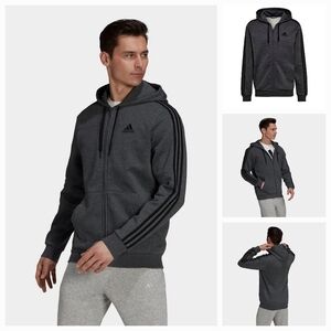 Adidas Essentials Fleece 3-Stripes Full-zip Hoodie